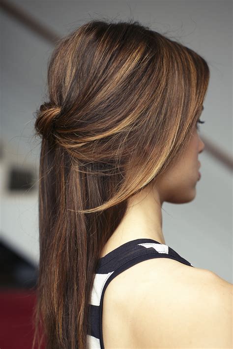 casual half up half down hairstyles
